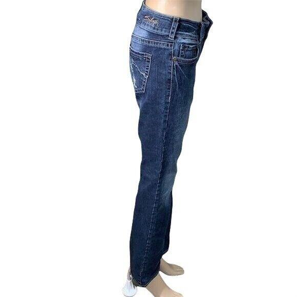 Silver Suki Womens Denim Blue Jeans Pants Boot Cut Dark Wash Size W27 L30 - Picture 8 of 12